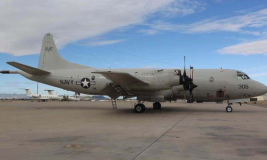U.S. Navy P-3C Orion BU 161412 in storage at AMARG